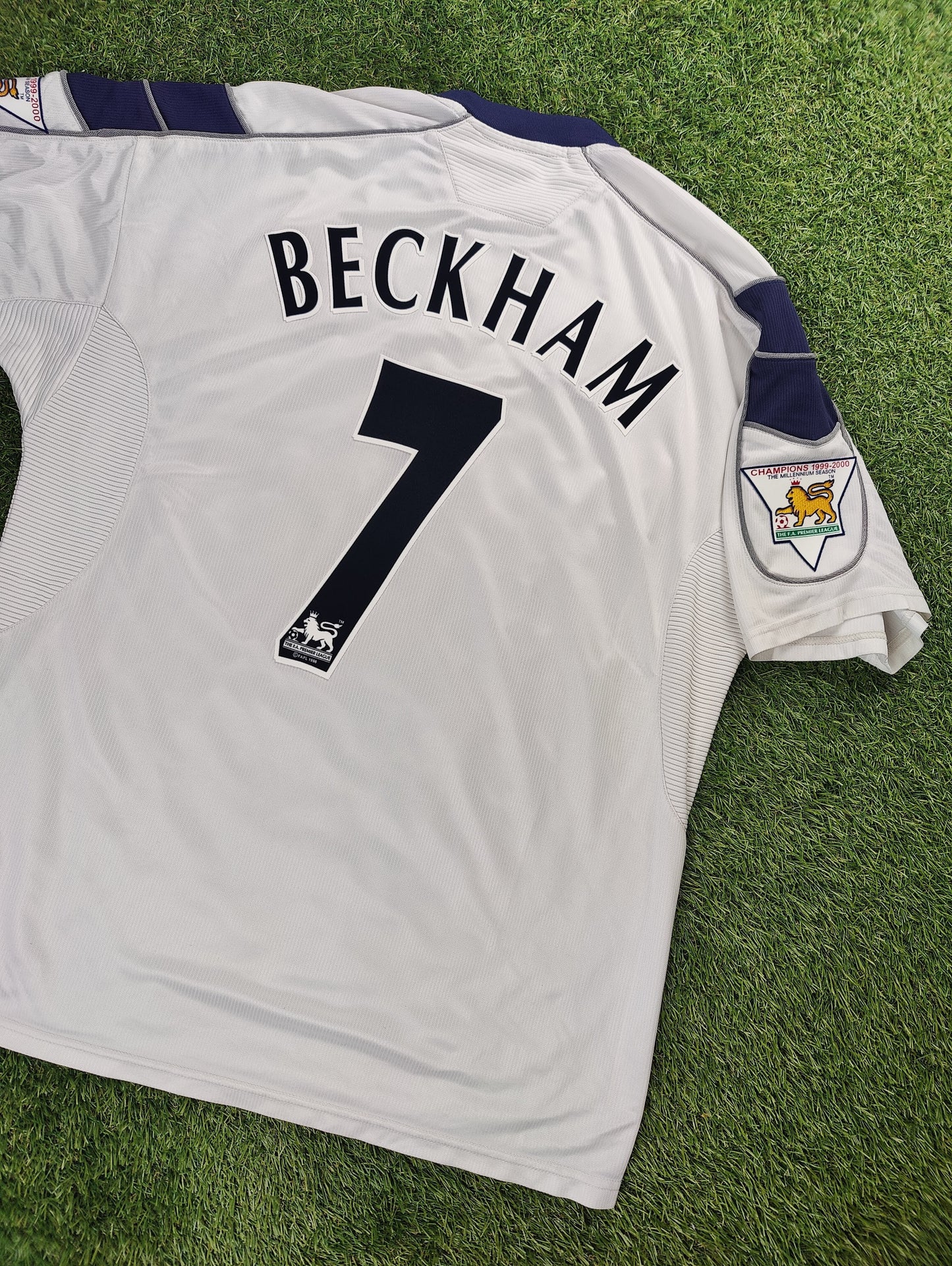 David Beckham Str. XL Manchester United Udebanetrøje (2000/01)
