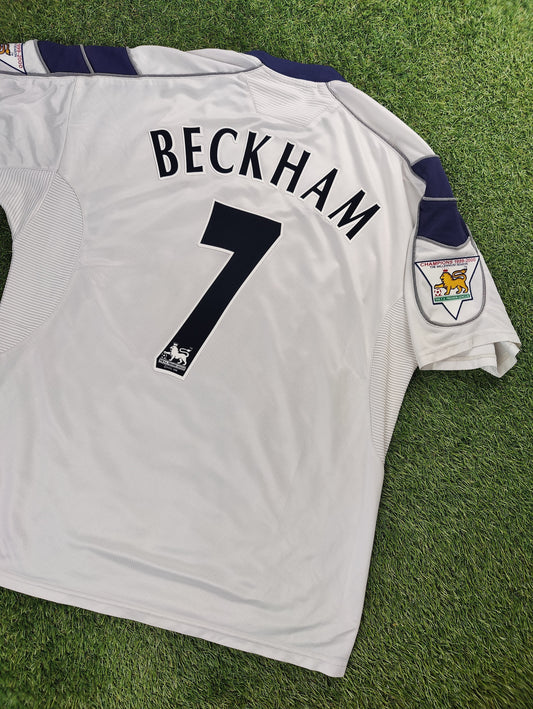 David Beckham Str. XL Manchester United Udebanetrøje (2000/01)