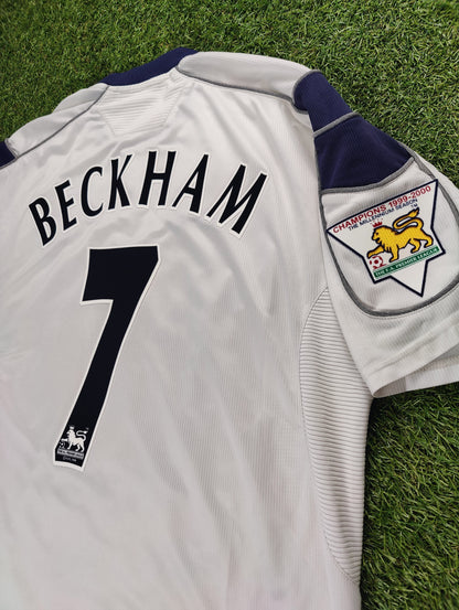 David Beckham Str. XL Manchester United Udebanetrøje (2000/01)