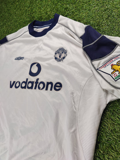 David Beckham Str. XL Manchester United Udebanetrøje (2000/01)