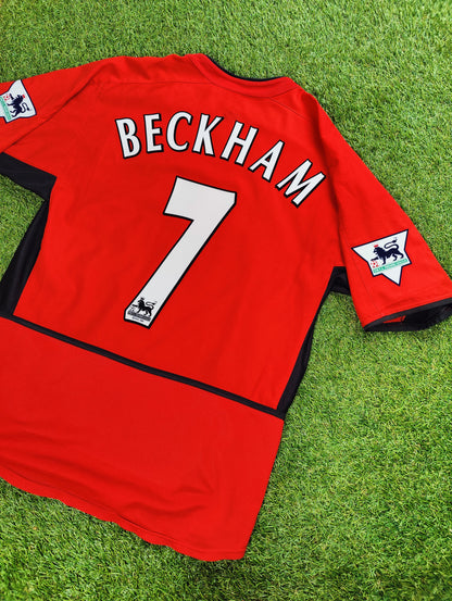 David Beckham Str. M Manchester United Hjemmebanetrøje (2002/03)