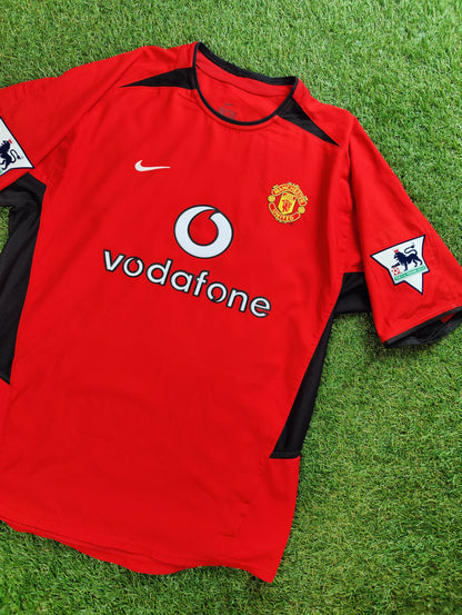 David Beckham Str. M Manchester United Hjemmebanetrøje (2002/03)