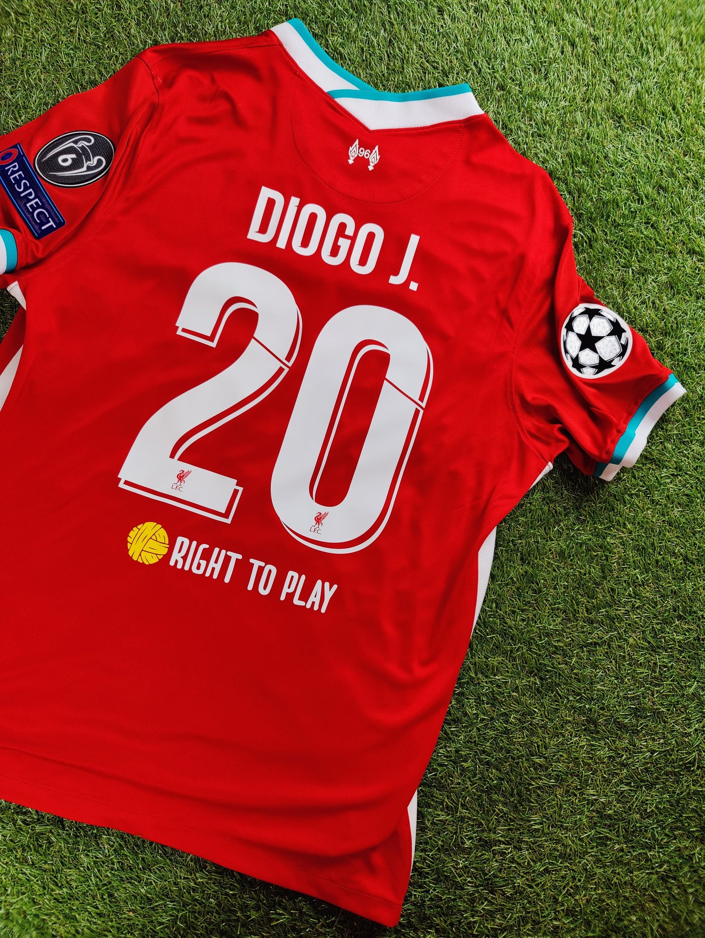 Diogo Jota Str. XL Liverpool Hjemmebanetrøje (2019/20)