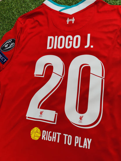 Diogo Jota Str. XL Liverpool Hjemmebanetrøje (2019/20)