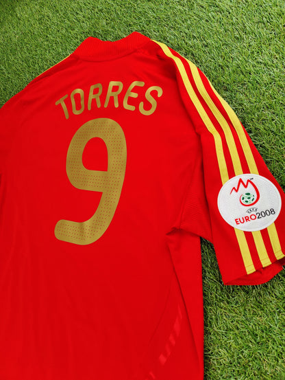 Fernando Torres Str. L Spanien Hjemmebanetrøje (Euro 2008)