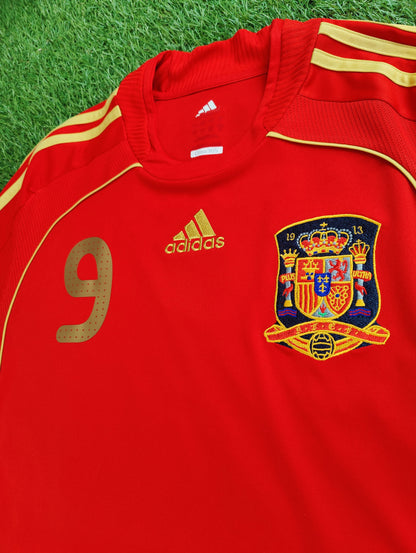 Fernando Torres Str. L Spanien Hjemmebanetrøje (Euro 2008)