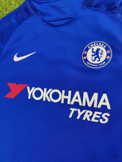 Eden Hazard Str. M Chelsea Hjemmebanetrøje (2017/18)