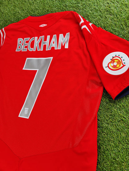David Beckham Str. L England Udebanetrøje (Euro 2004)