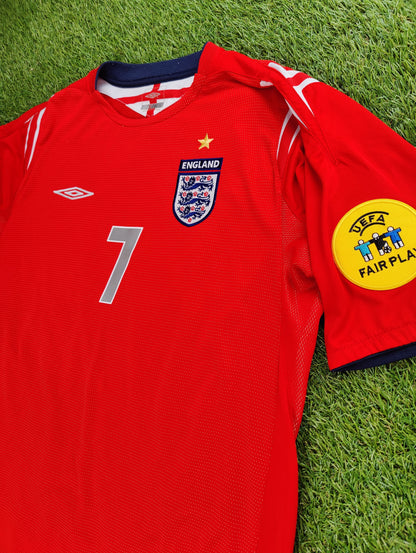 David Beckham Str. L England Udebanetrøje (Euro 2004)
