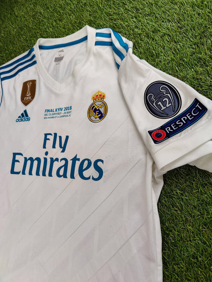 Cristiano Ronaldo Str. XL Real Madrid Hjemmebanetrøje (2017/18) Real Madrid vs Liverpool – 26. maj 2018