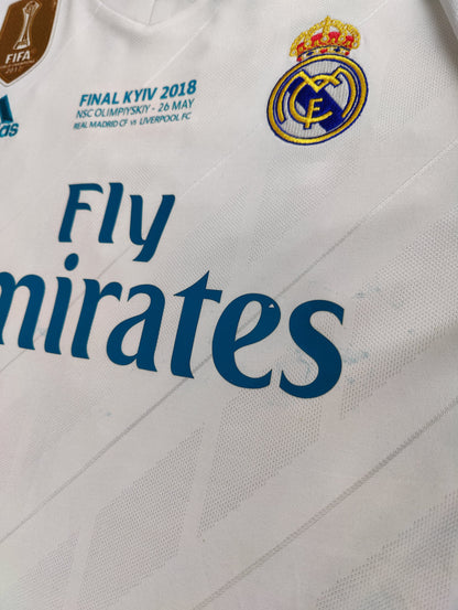 Cristiano Ronaldo Str. XL Real Madrid Hjemmebanetrøje (2017/18) Real Madrid vs Liverpool – 26. maj 2018