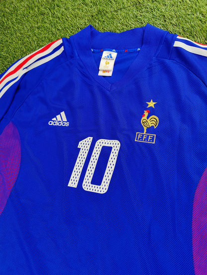 Zinedine Zidane Str. XXL Frankrig Hjemmebanetrøje (VM 2002)