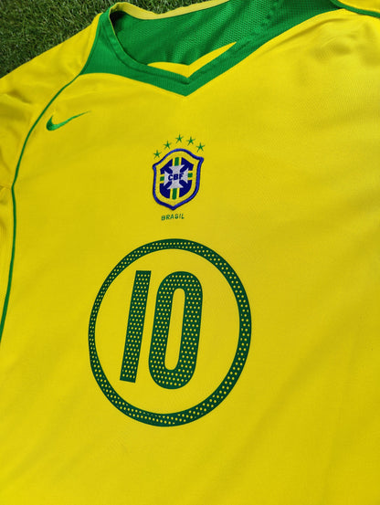 Ronaldinho Str. L Brasilien Hjemmebanetrøje (2004)