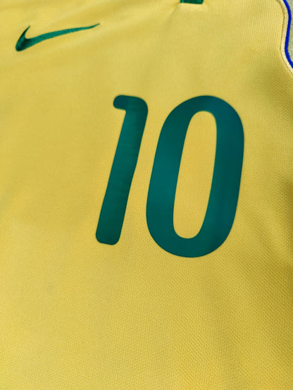 Neymar Jr. Str. L Brasilien Hjemmebanetrøje (VM 2014)