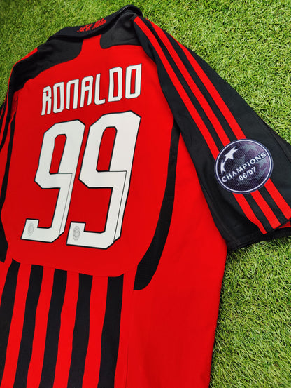 Ronaldo Nazário Str. XL AC Milan Hjemmebanetrøje (2007/08)