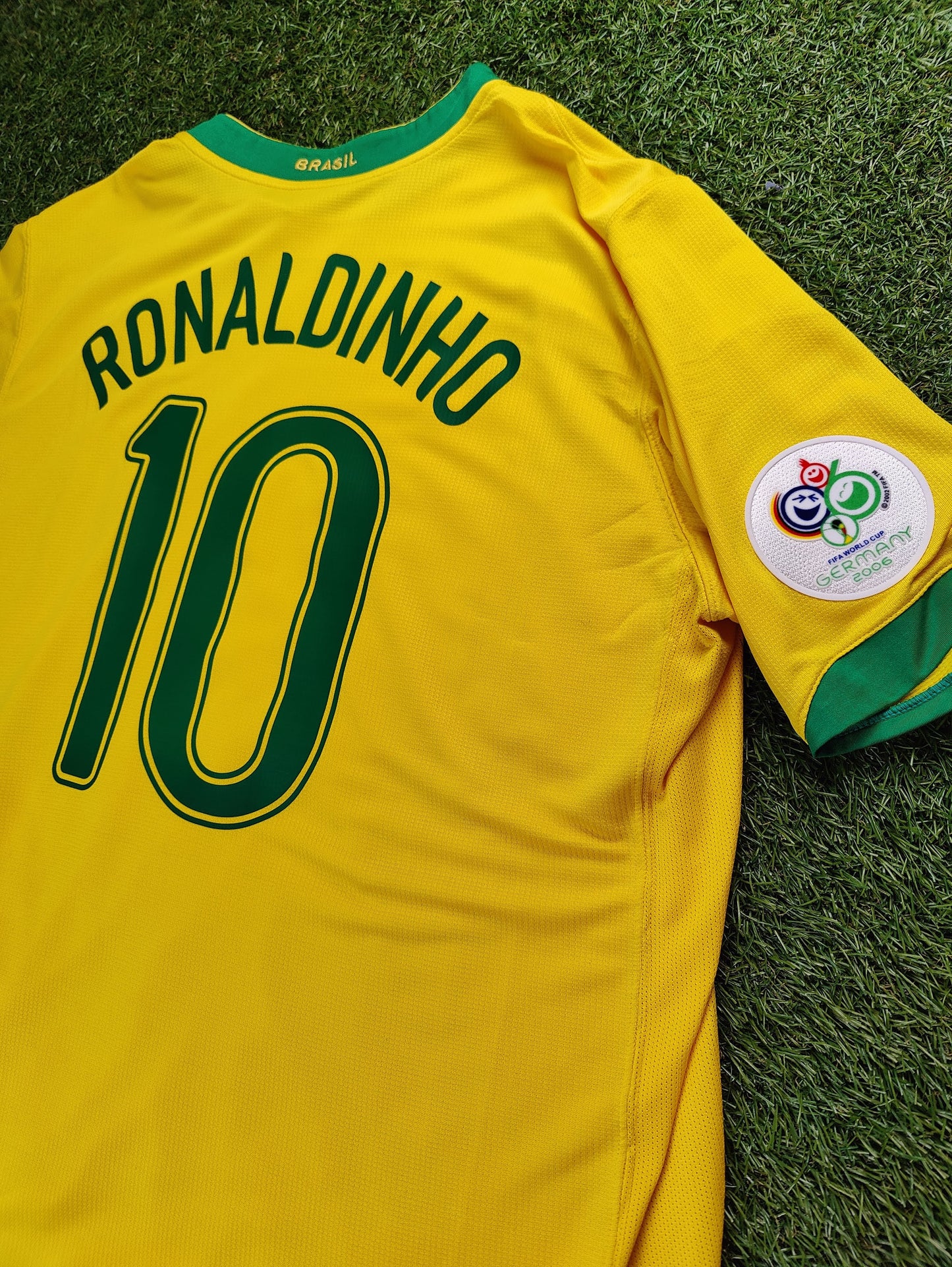 Ronaldinho Str. XL Brasilien Hjemmebanetrøje (VM 2006)