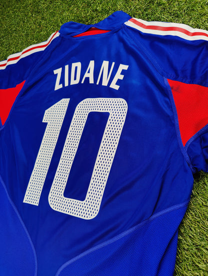 Zinedine Zidane Str. M Frankrig Hjemmebanetrøje (Euro 2004)