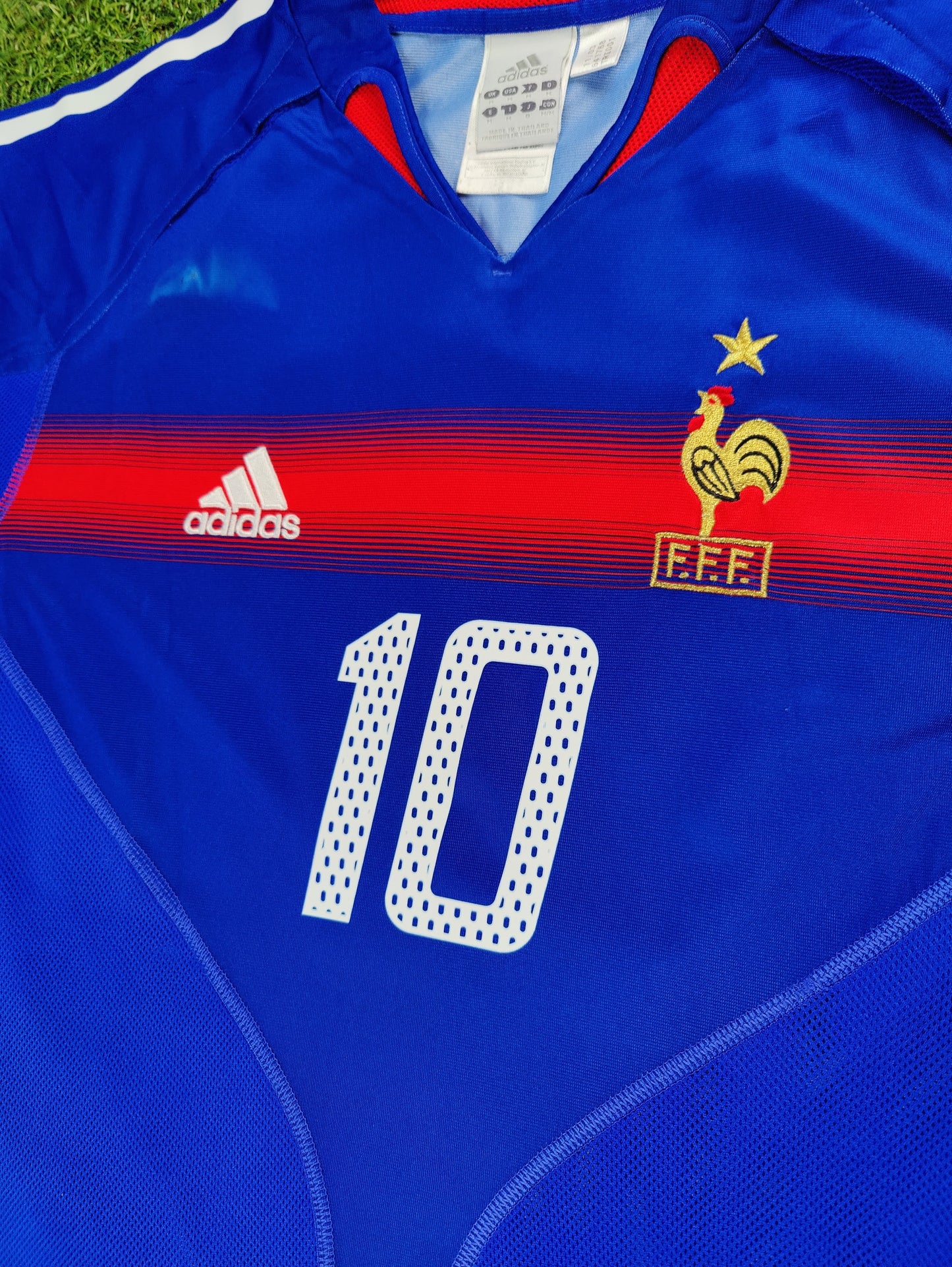 Zinedine Zidane Str. M Frankrig Hjemmebanetrøje (Euro 2004)