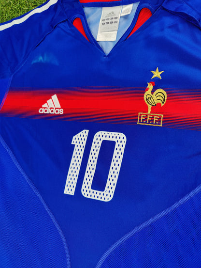 Zinedine Zidane Str. M Frankrig Hjemmebanetrøje (Euro 2004)