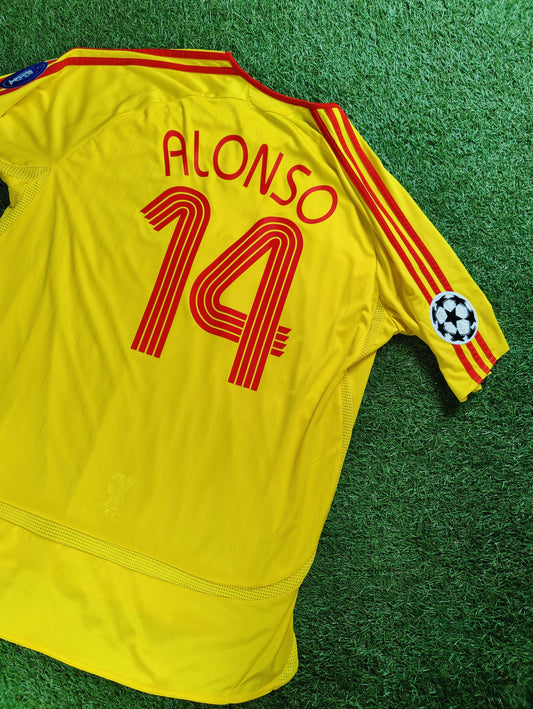Xabi Alonso Str. XL Liverpool Udebanetrøje (2006/07)
