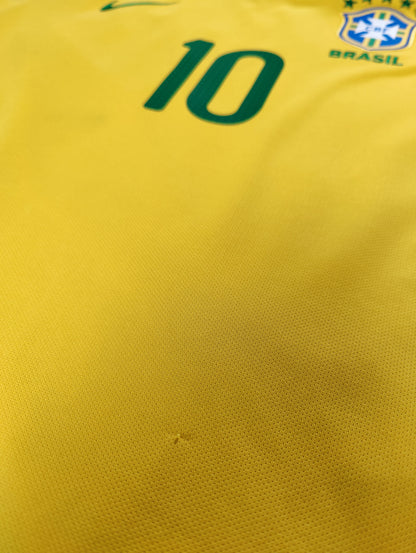 Neymar Jr. Str. L Brasilien Hjemmebanetrøje (2013)