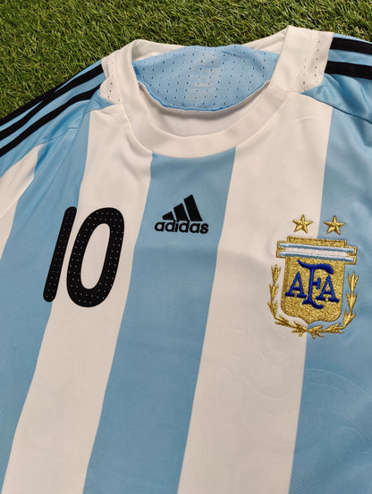 Lionel Messi Str. XL Argentina Hjemmebanetrøje (2008)