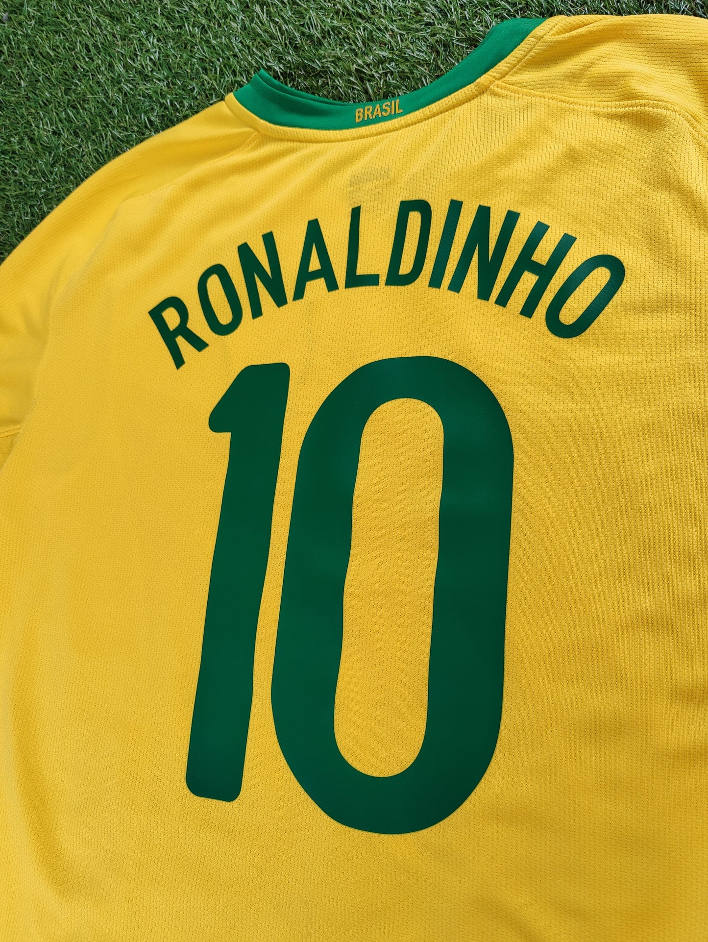 Ronaldinho Str. L Brasilien Hjemmebanetrøje (2008)