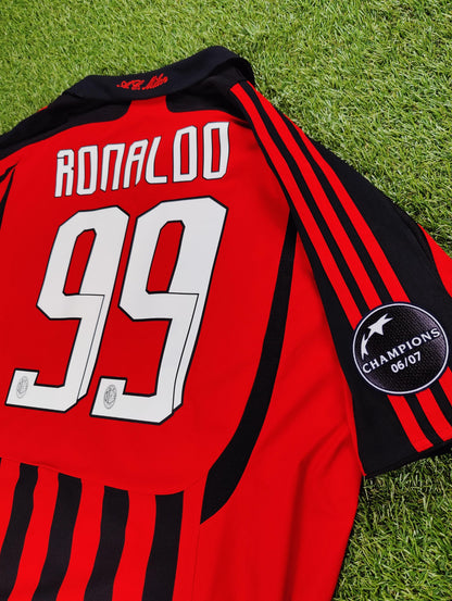 Ronaldo Nazário Str. XL AC Milan Hjemmebanetrøje (2007/08)