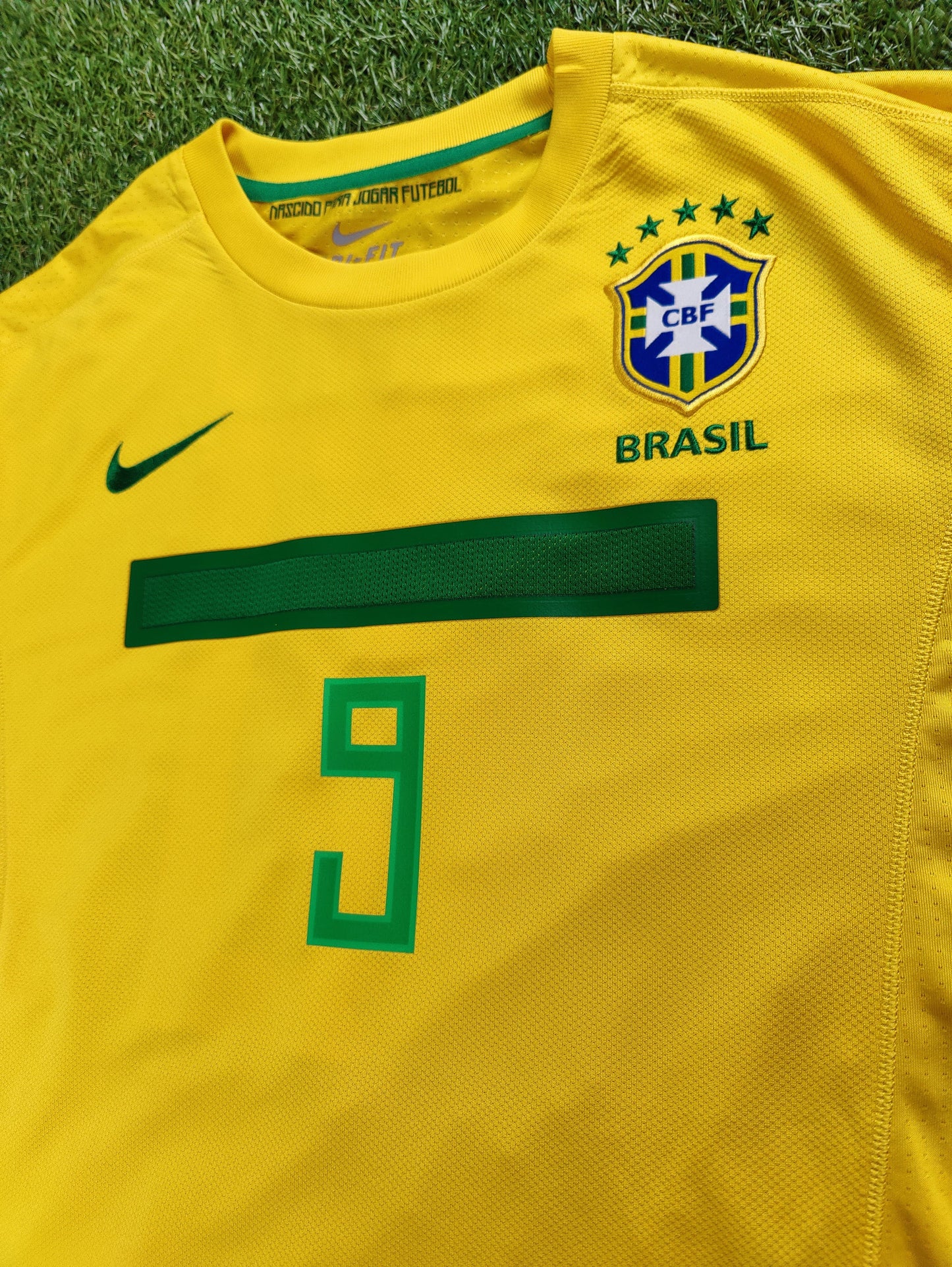 Alexandre Pato Str. XL Brasilien Hjemmebanetrøje (2012)