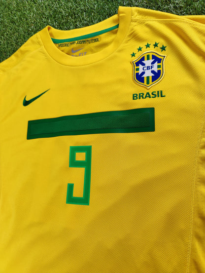 Alexandre Pato Str. XL Brasilien Hjemmebanetrøje (2012)