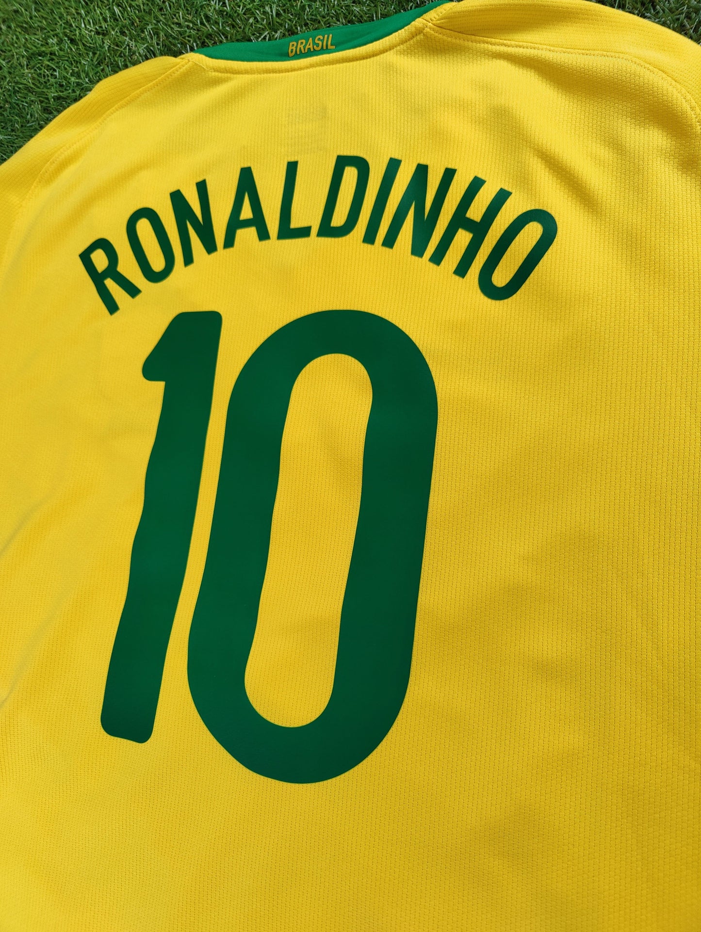 Ronaldinho Str. L Brasilien Hjemmebanetrøje (2008)