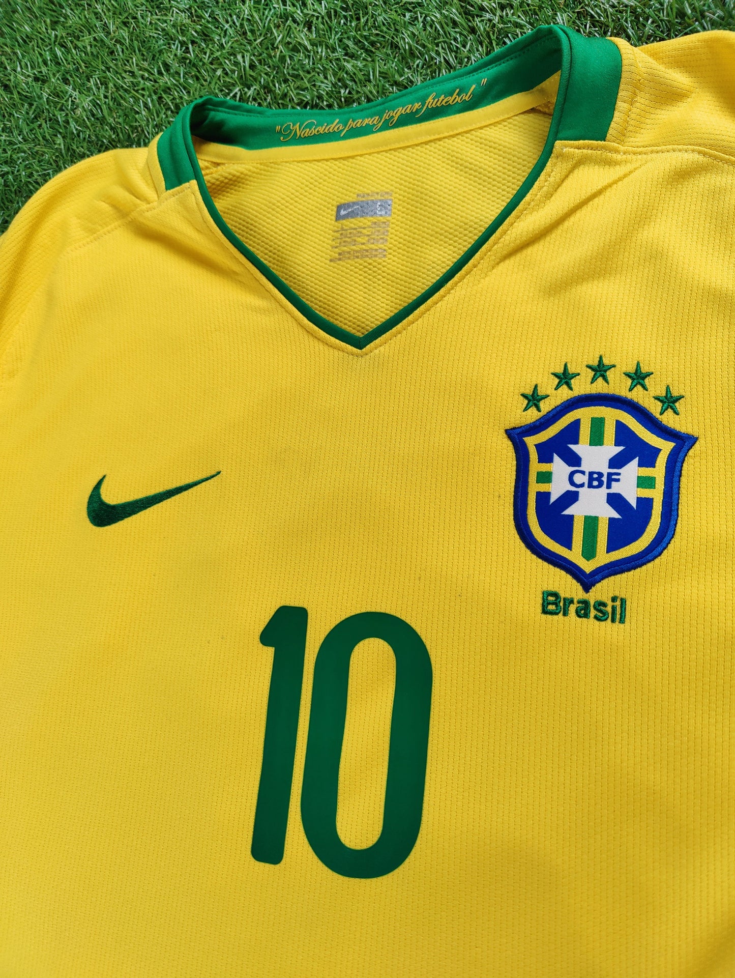 Ronaldinho Str. L Brasilien Hjemmebanetrøje (2008)