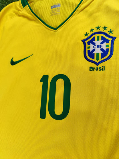 Ronaldinho Str. L Brasilien Hjemmebanetrøje (2008)