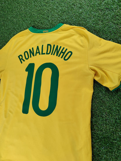 Ronaldinho Str. M Brasilien Hjemmebanetrøje (2008)