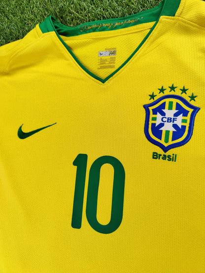 Ronaldinho Str. M Brasilien Hjemmebanetrøje (2008)