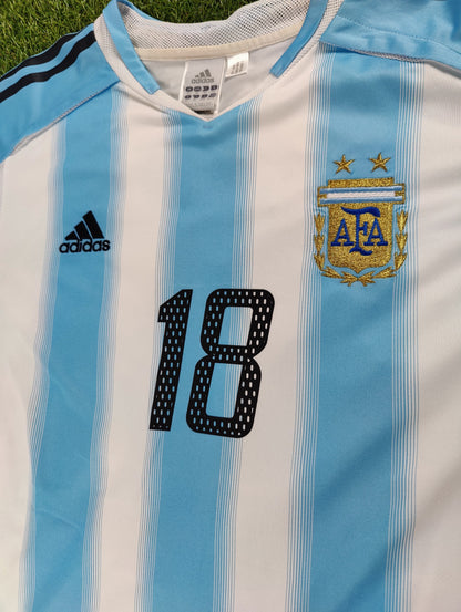 Lionel Messi Str. XL Argentina Hjemmebanetrøje (2004)