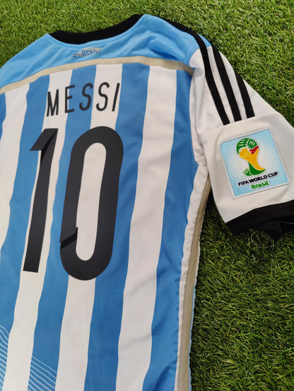 Lionel Messi Str. M Argentina Hjemmebanetrøje (VM 2014)