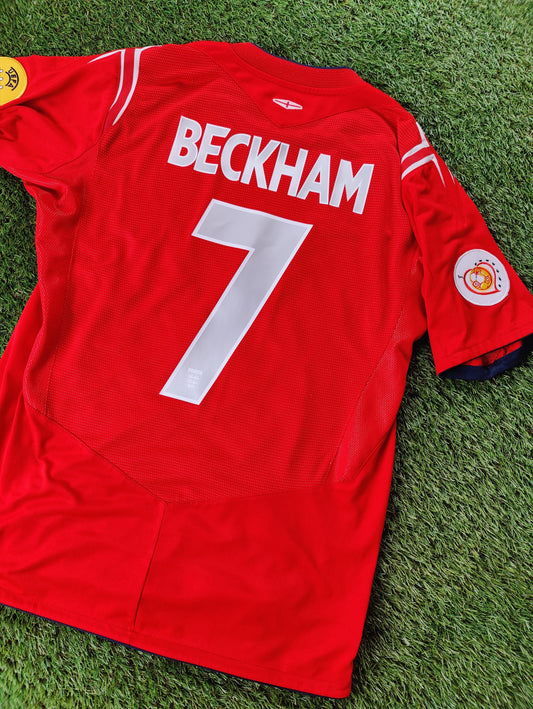 David Beckham Str. M England Udebanetrøje (Euro 2004)
