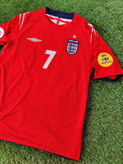 David Beckham Str. M England Udebanetrøje (Euro 2004)