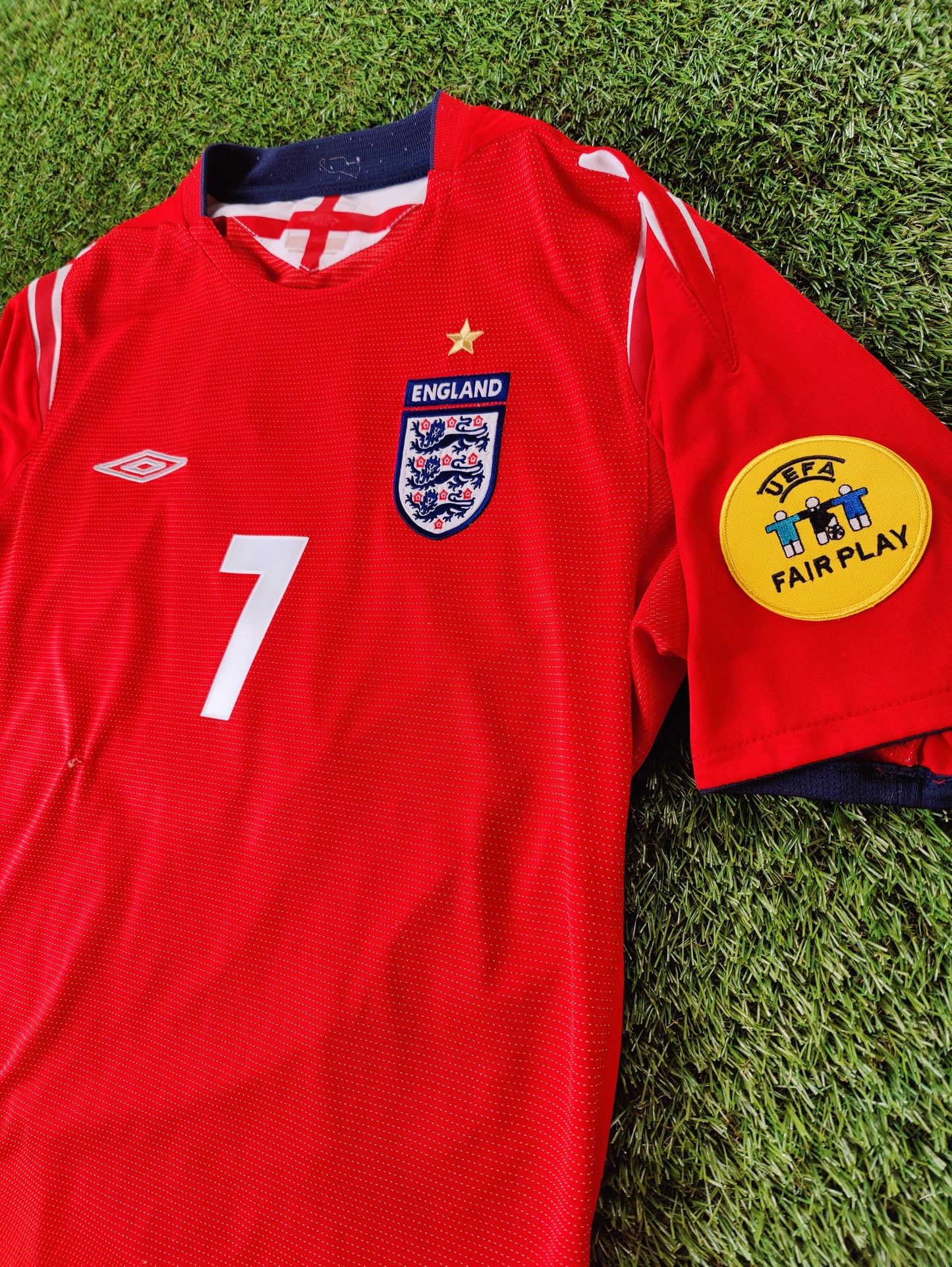 David Beckham Str. M England Udebanetrøje (Euro 2004)