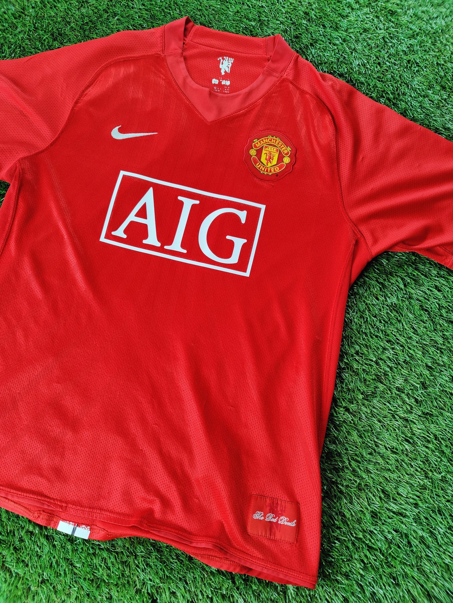 Cristiano Ronaldo Str. L Manchester United Hjemmebanetrøje (2007/08)