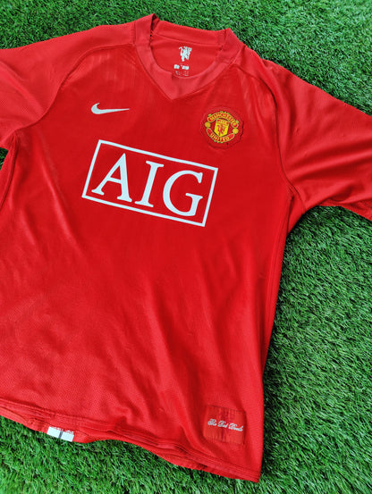 Cristiano Ronaldo Str. L Manchester United Hjemmebanetrøje (2007/08)