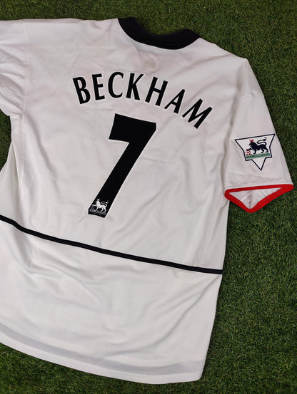 David Beckham Str. L Manchester United udebanetrøje (2002-2003)