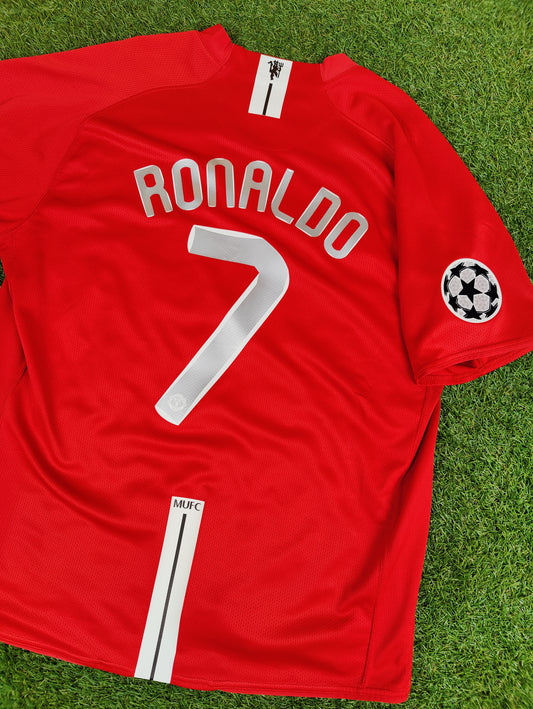 Cristiano Ronaldo Str. L Manchester United Hjemmebanetrøje (2007/08)