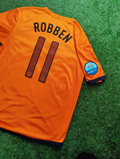 Arjen Robben Str. Large (L) Holland Hjemmebanetrøje – (Euro 2012)