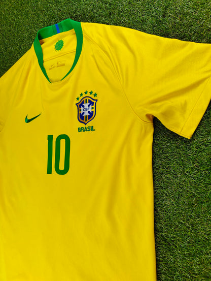 Neymar Jr. Str. L Brasilien Hjemmebanetrøje (2019)
