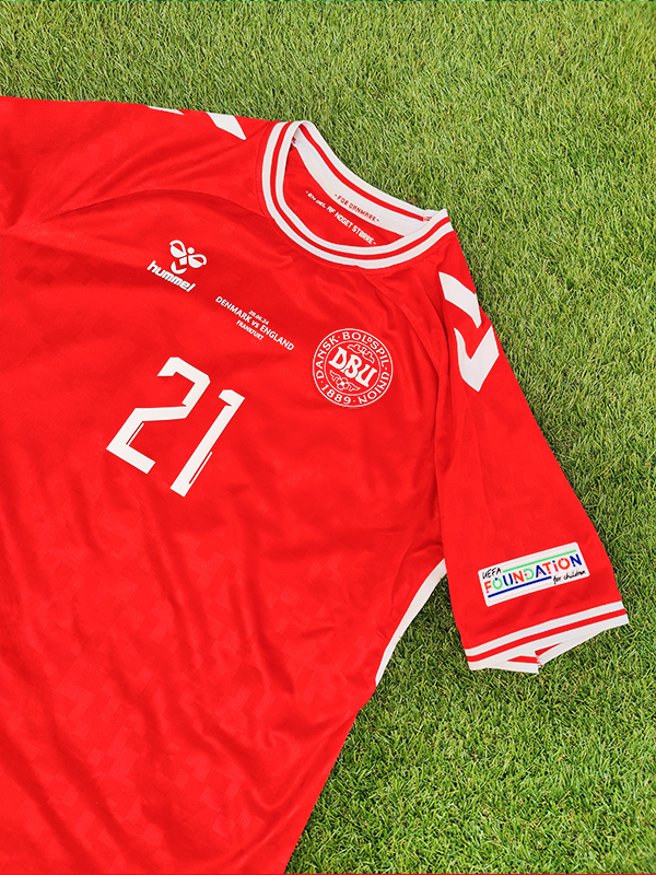 Morten Hjulmand Str. L Danmark Hjemmebanetrøje – (Euro 2024)