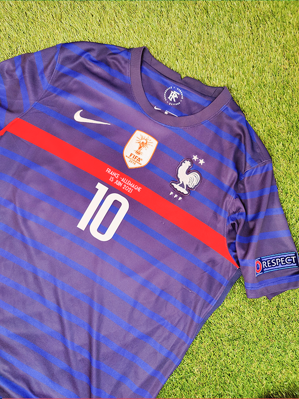 Kylian Mbappé Str. XL Frankrig Hjemmebanetrøje – (Euro 2020)