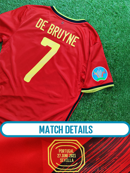 Kevin De Bruyne Str. Large (L) Belgien Hjemmebanetrøje – (Euro 2020)