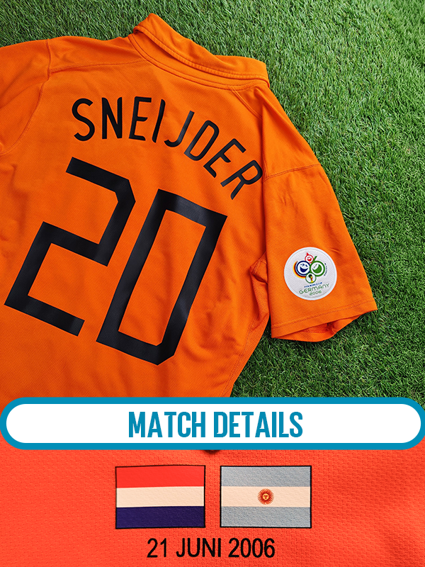 Wesley Sneijder Str. L Holland vs Argentina – 21 juni 2006 – (VM 2006)